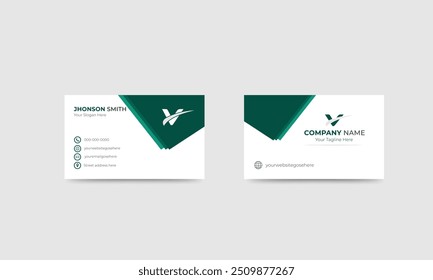 Business Card Design, Professional Minimalist Modern Business Card Template.