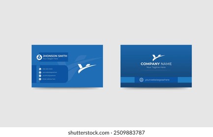 Business Card Design, Professional Minimalist Modern Business Card Template.