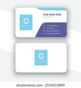 Business Card Design, Professional Minimalist Business Card Template.