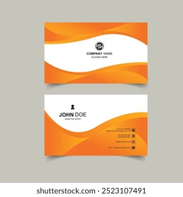 Business Card Design, Professional Minimalist Business Card Template.