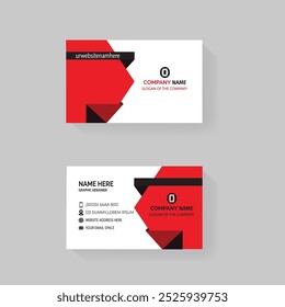 Business Card Design, Professional Minimalist Business Card Template.