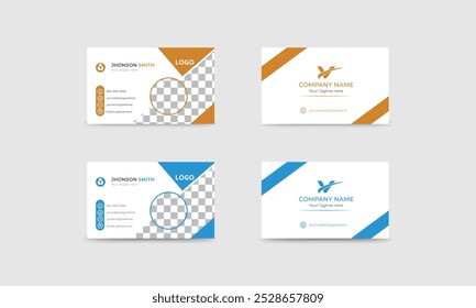 Business Card Design, Professional Minimalist Modern Business Card Template.