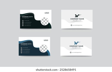 Business Card Design, Professional Minimalist Modern Business Card Template.