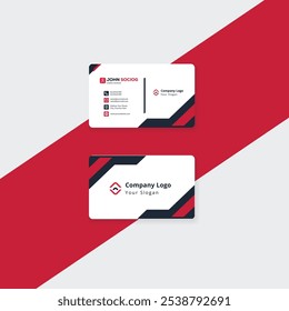 Business Card Design, Professional Minimalist Business Card Template.