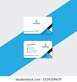 Business Card Design, Professional Minimalist Business Card Template.