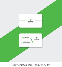 Business Card Design, Professional Minimalist Business Card Template.