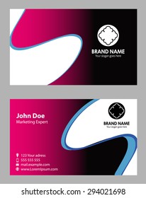 Business Card design set 