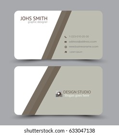 Business card. Design set template for company corporate style. Vector illustration