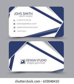 Business card. Design set template for company corporate style. Vector illustration