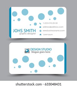 Business card. Design set template for company corporate style. Vector illustration