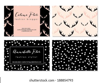 Business Card Design Set in Vector