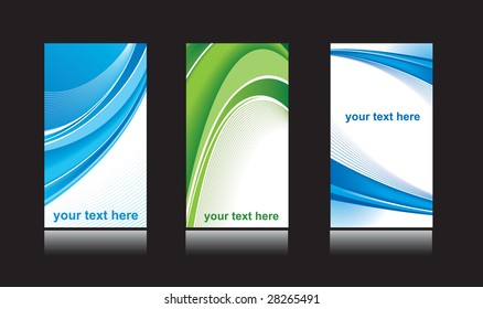 Business card design set vector