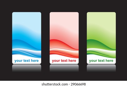 Business card design set vector