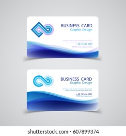 business card design set.Vector illustrations.