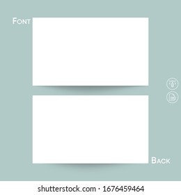 Business card Design Shadow Mockup Template