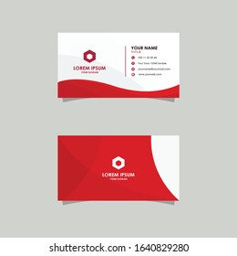 business card design with a simple theme