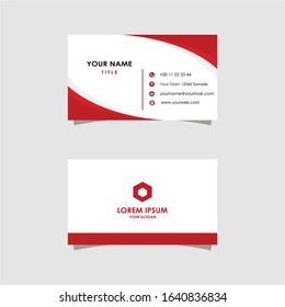 business card design with a simple theme
