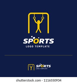 Business card design with  sports  logo and blue theme vector 