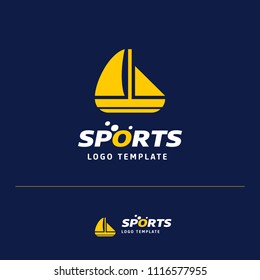 Business card design with  sports  logo and blue theme vector 