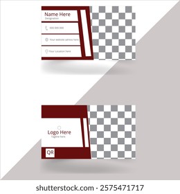 Business card design symbol and crative