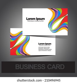 Business card design template