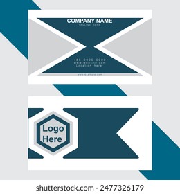 A Business card design template
