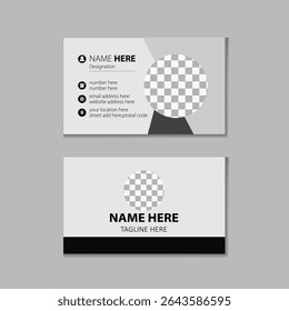 Business card design template card 