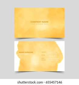 Business card design template. 