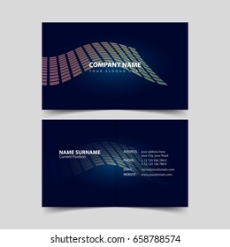 Business card design template. 