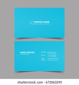 Business card design template. 
