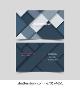 Business card design template. 
