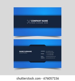 Business card design template. 
