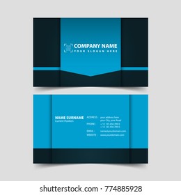 Business card design template. 