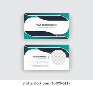 business card design template. abstract and colorful shape-able layout use for multipurpose.