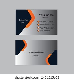 business card design template. black and white business card. 