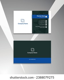 Business card design template, Clean professional business card template, visiting card, business card template.