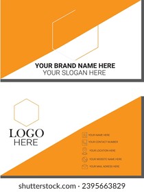 Business card design template, clean professional business card template, visiting card, business card template