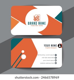 Business card design template, Clean professional business card template, visiting card, business card template.