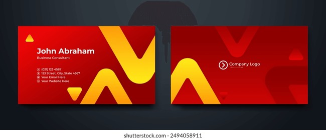 Business card design template, Clean professional business card template, visiting card, business card template.