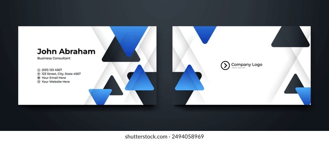 Business card design template, Clean professional business card template, visiting card, business card template.