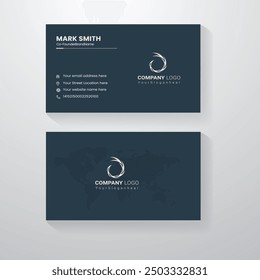 Business card design template, Clean professional business card template, visiting card, business card template.