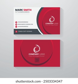 Business card design template, Clean professional business card template, visiting card, business card template.