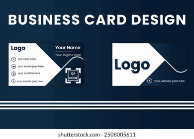 Business card design template, Clean professional business card template, visiting card, business card template