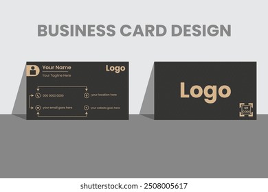 Business card design template, Clean professional business card template, visiting card, business card template