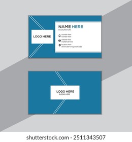 Business card design template, clean professional business card template, visiting card, business creative modern name card
