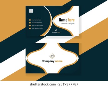 Business card design template, Clean professional business card template, visiting card, business card template.