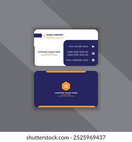 Business card design template, Clean professional business card template, visiting card, business card template.