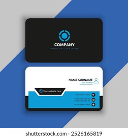 Business card design template, Clean professional business card template, visiting card, business card template.