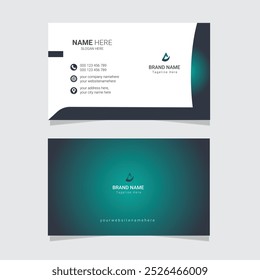 Business card design template, Clean professional business card template.