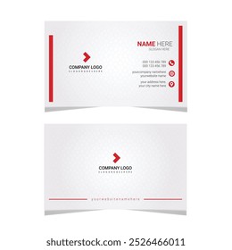 Business card design template, Clean professional business card template.